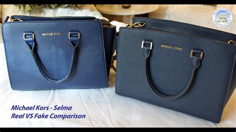 michael kors selma fake vs real comparison|michael kors bag scam.